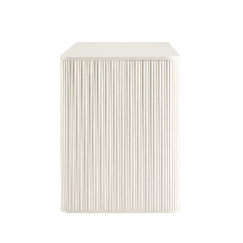 Hattie Large Dressing Table with Drawers - Warm White — view 4