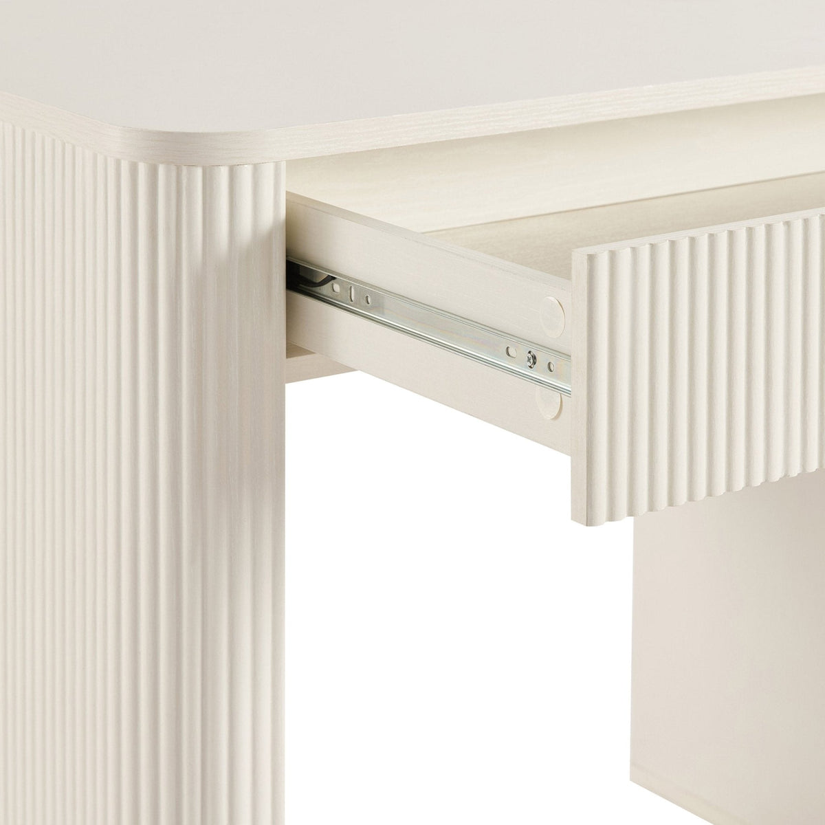 Hattie Large Dressing Table with Drawers - Warm White — view 5