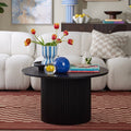 Hattie Round Pedestal Coffee Table - Black — coffee table from 2nd Time Around