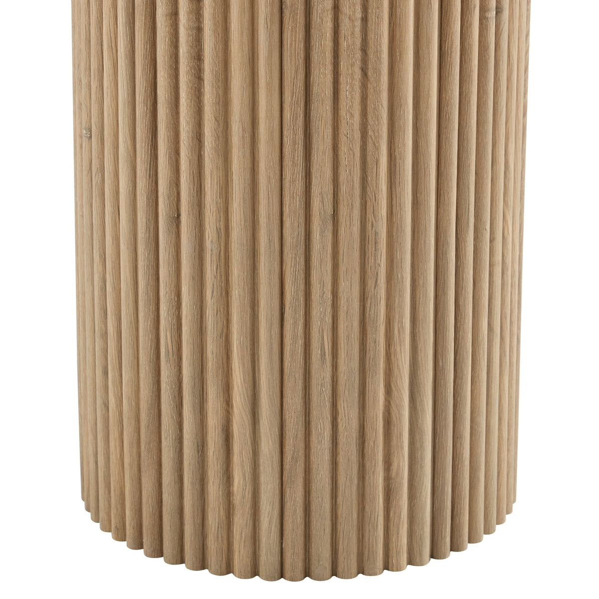 Hattie Round Pedestal Nesting Tables - Light Wood — view 5