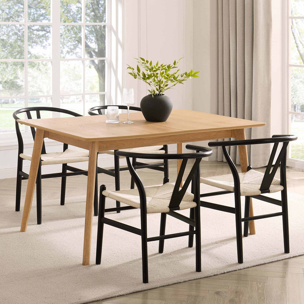 Heidi Oak 4-8 Seater Extendable Dining Table - Natural — view 2