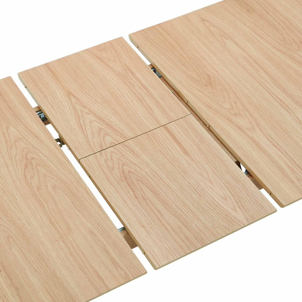 Heidi Oak 4-8 Seater Extendable Dining Table - Natural — view 9