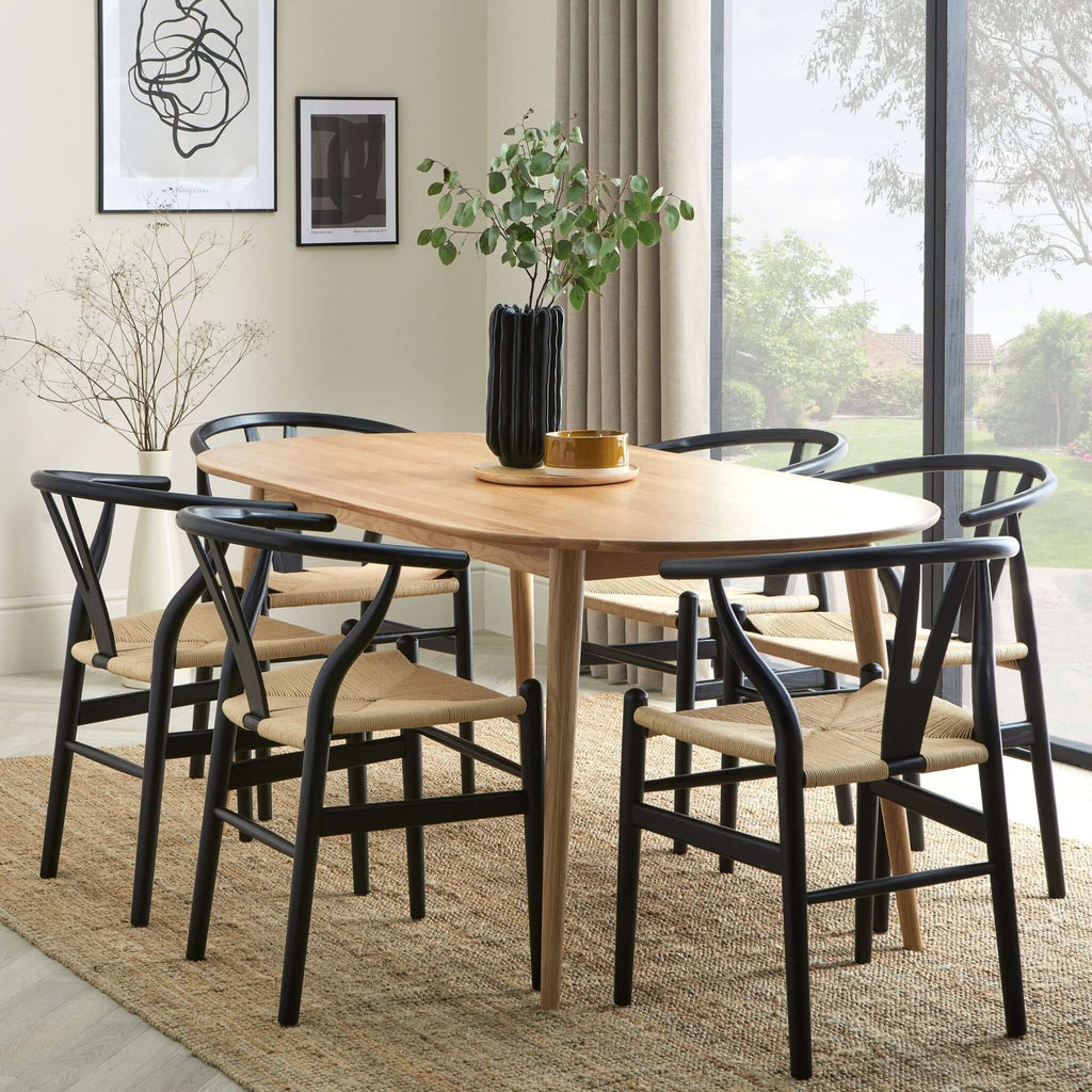 Heidi Solid Oak Oval 6-8 Seater Dining Table - Natural — view 5