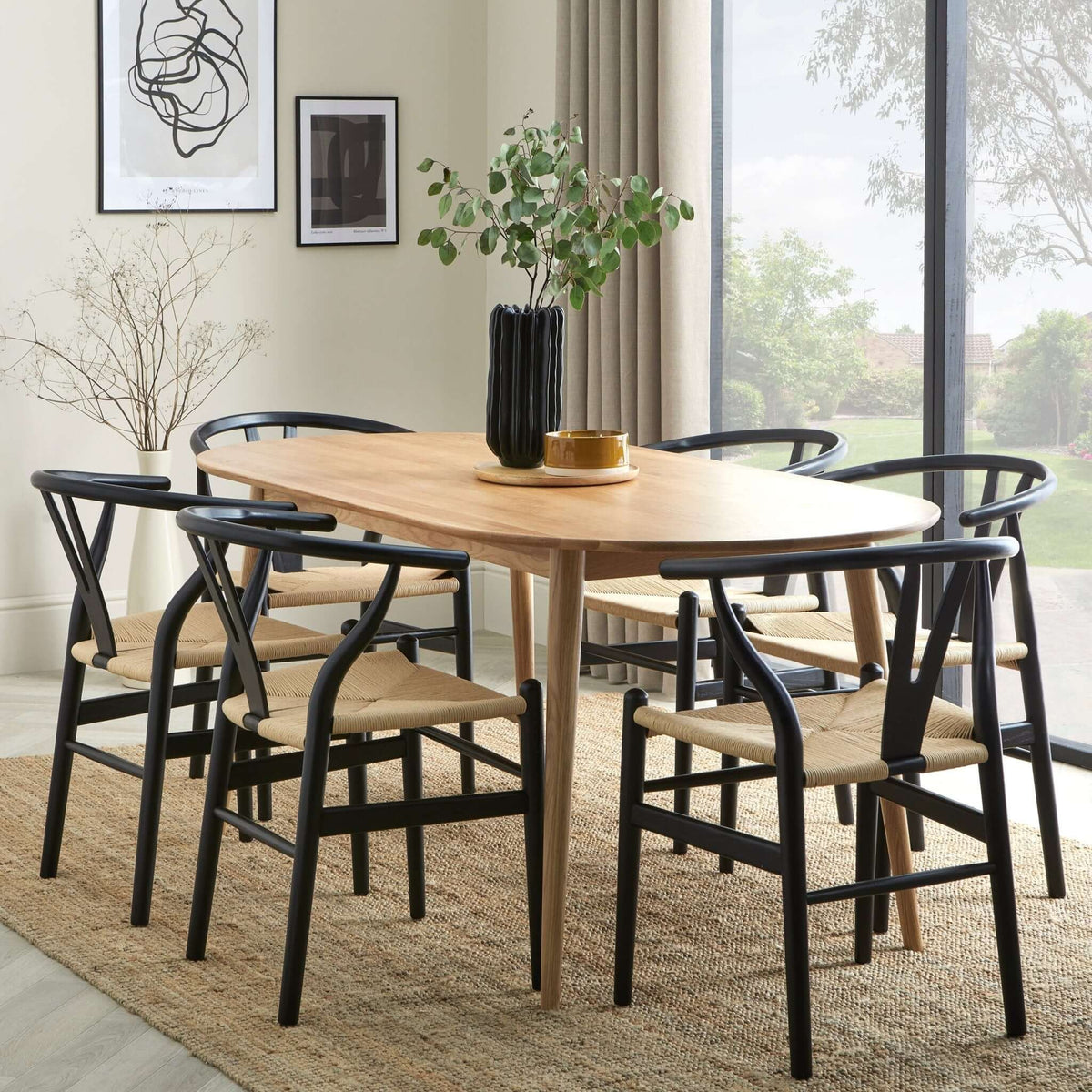 Heidi Solid Oak Oval 6-8 Seater Dining Table - Natural — view 5
