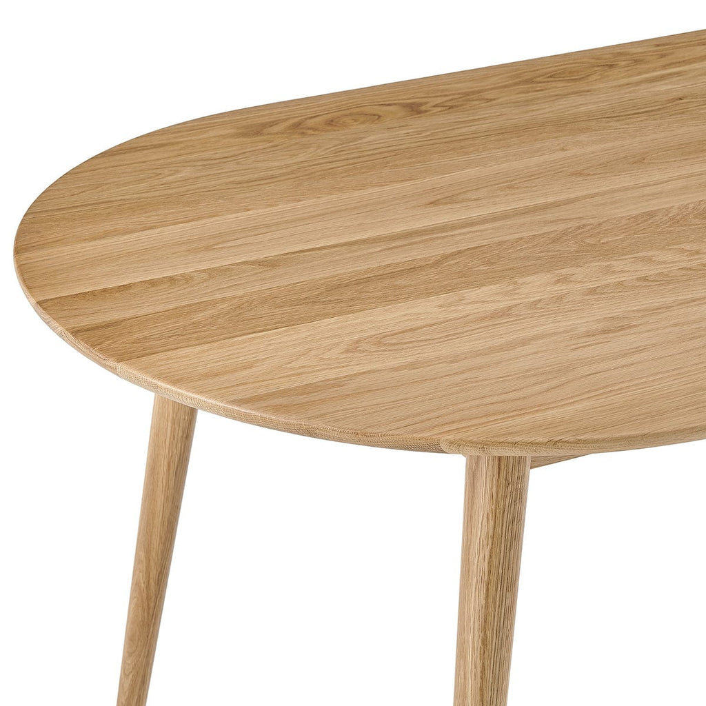 Heidi Solid Oak Oval 6-8 Seater Dining Table - Natural — view 8