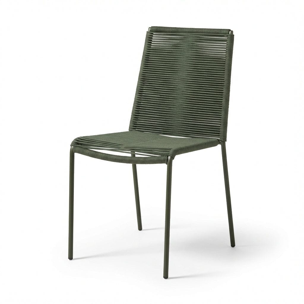 Ezra 4 Seater Round Wooden Garden Set with Ryder Khaki Chairs — view 8