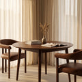 Montreux 4-6 Seat Round Wooden Extendable Dining Table | Walnut — dining table from 2nd Time Around