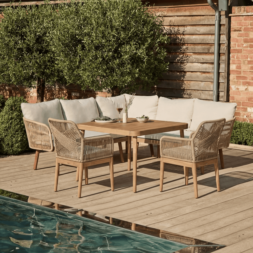 Eaden 8 Seater Corner Garden Dining Set with 2 Killian Chairs — view 2