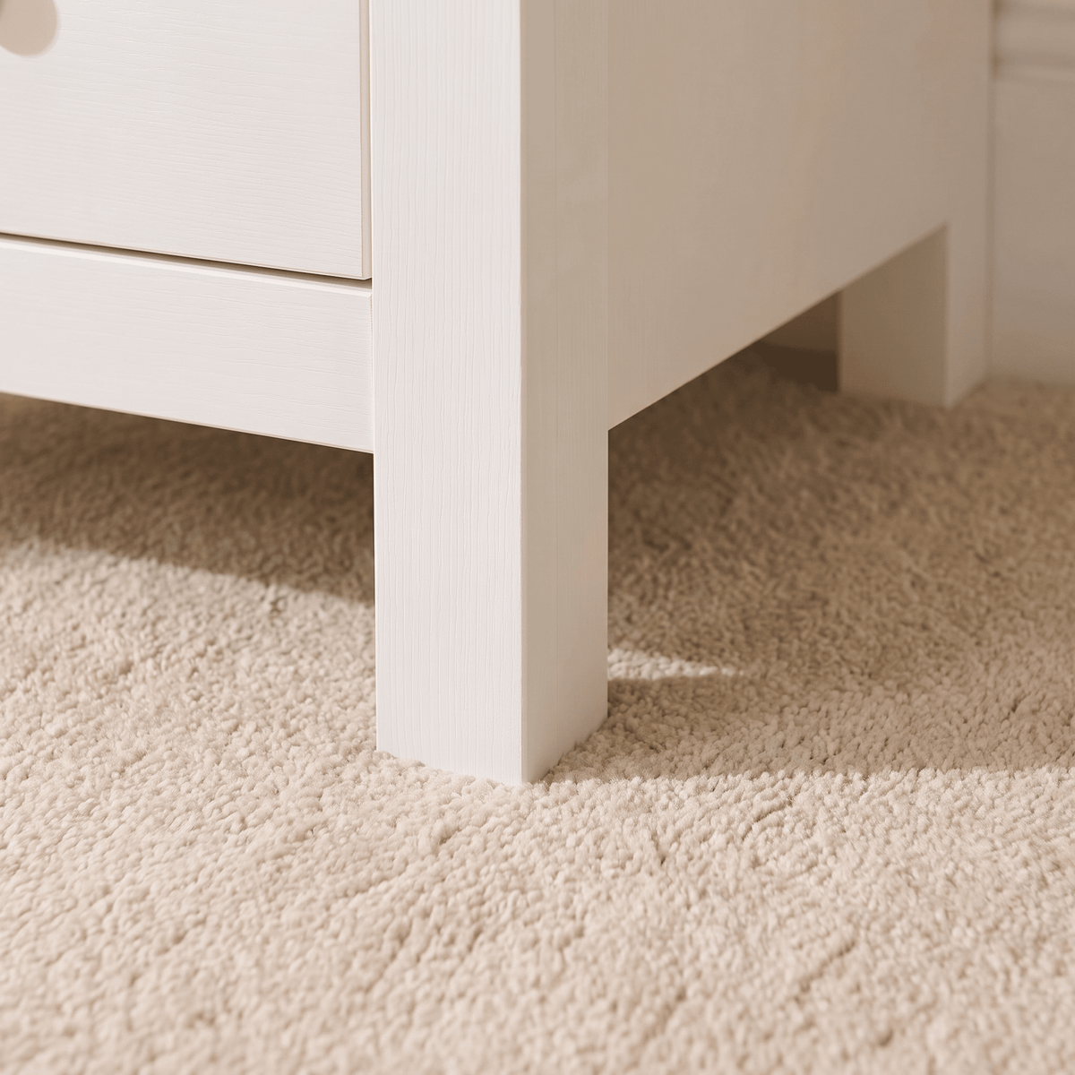 Bampton White Dressing Table with Drawers — view 6