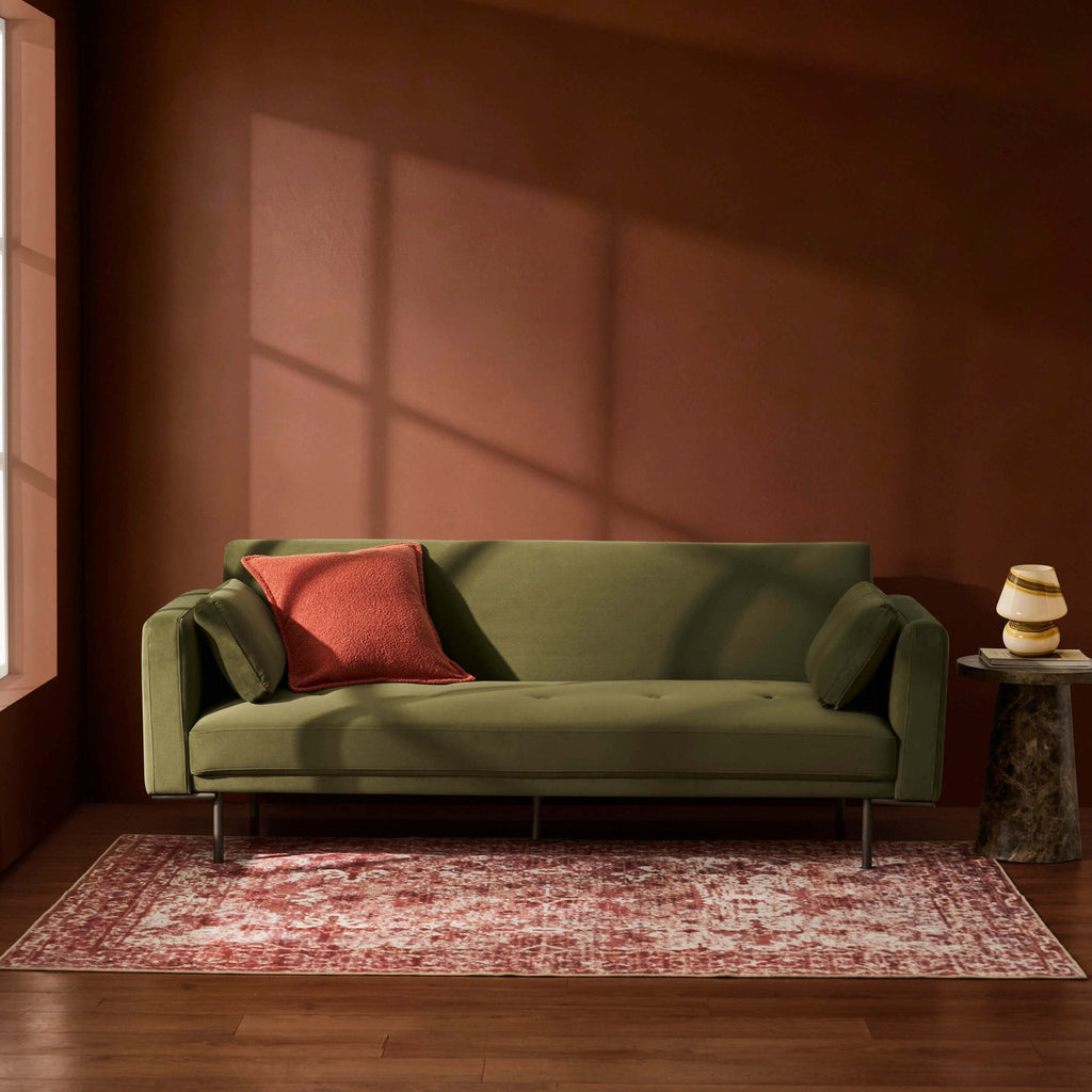 Hudson Click Clack Sofa Bed - Muted Moss — view 2