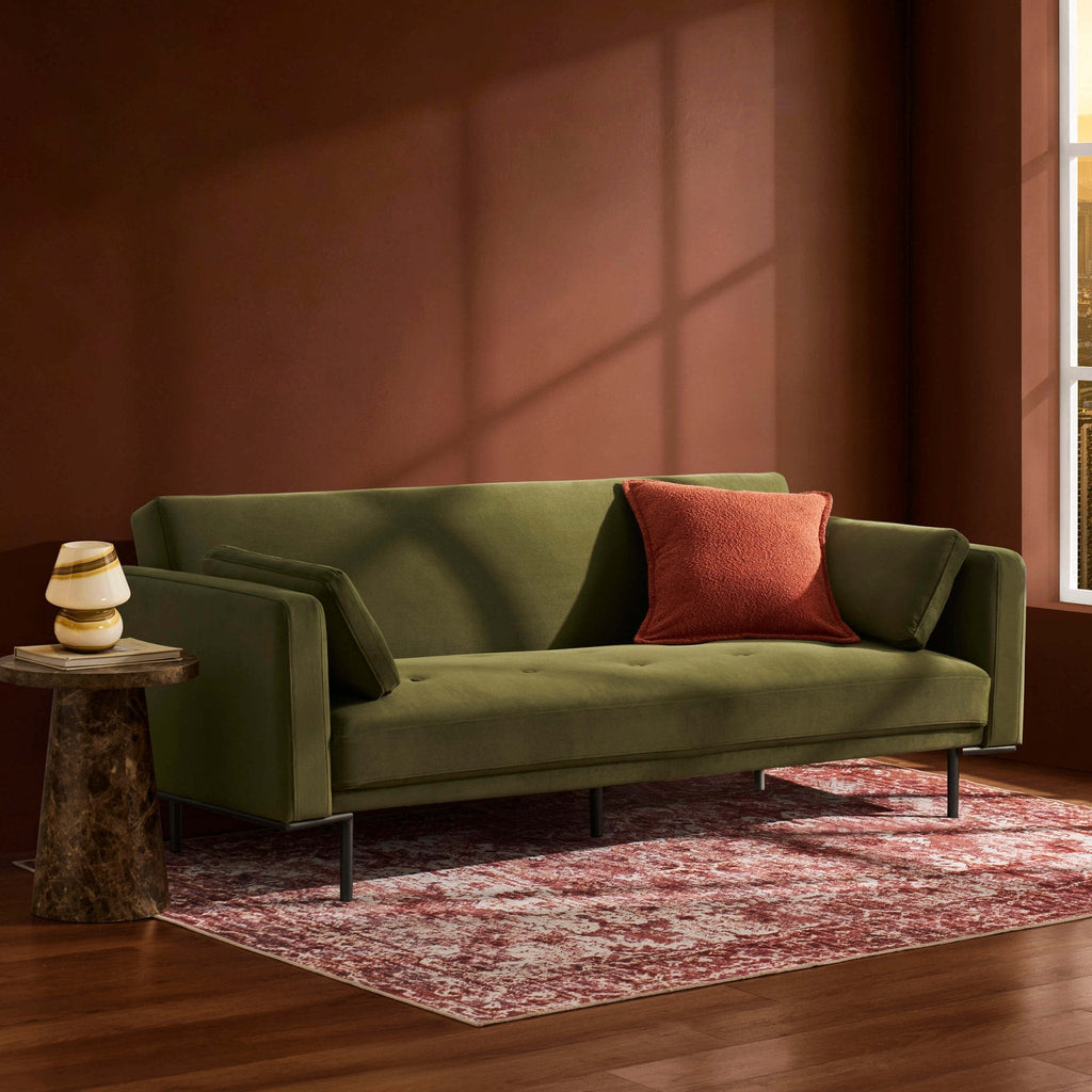 Hudson Click Clack Sofa Bed - Muted Moss — sofa bed from 2nd Time Around