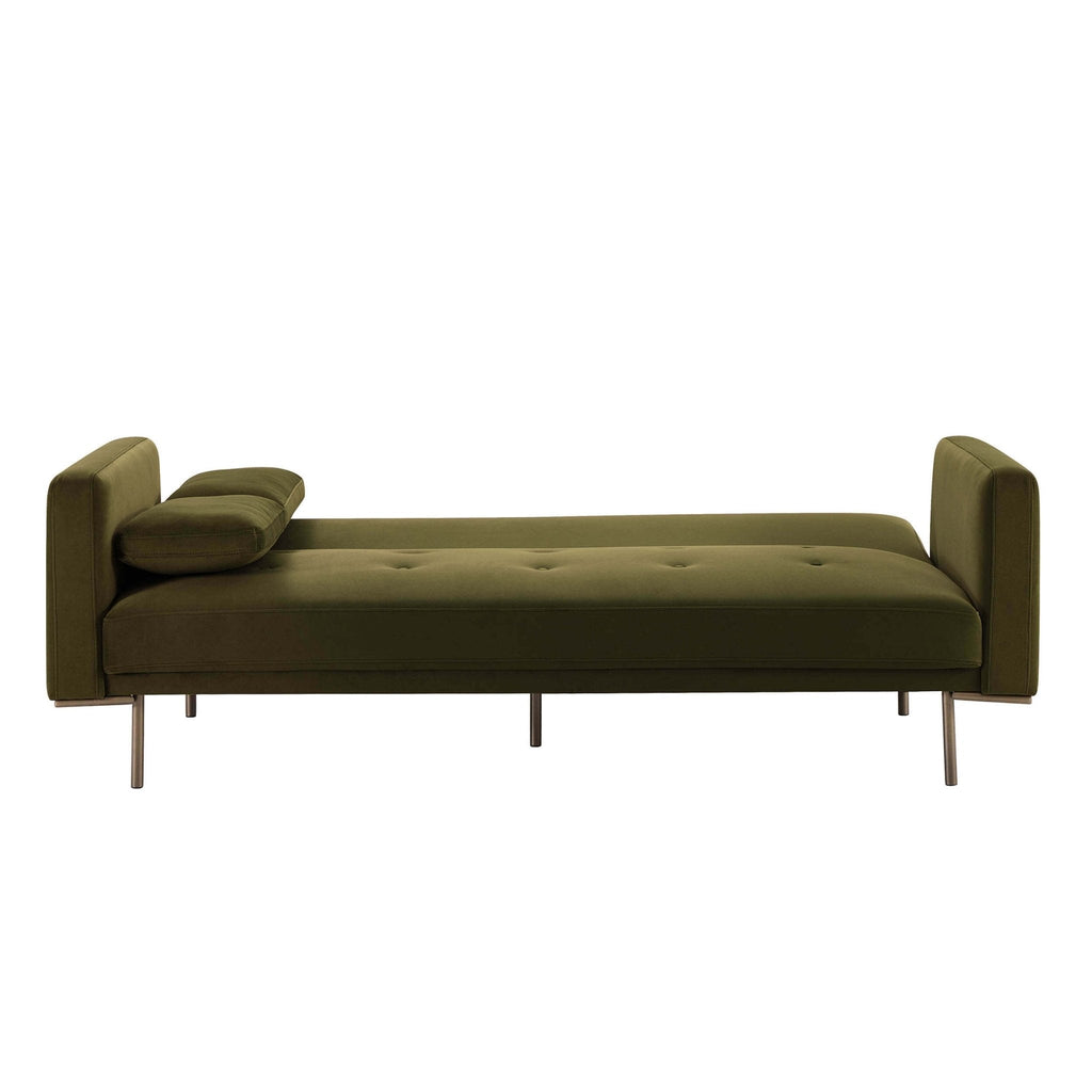 Hudson Click Clack Sofa Bed - Muted Moss — view 5