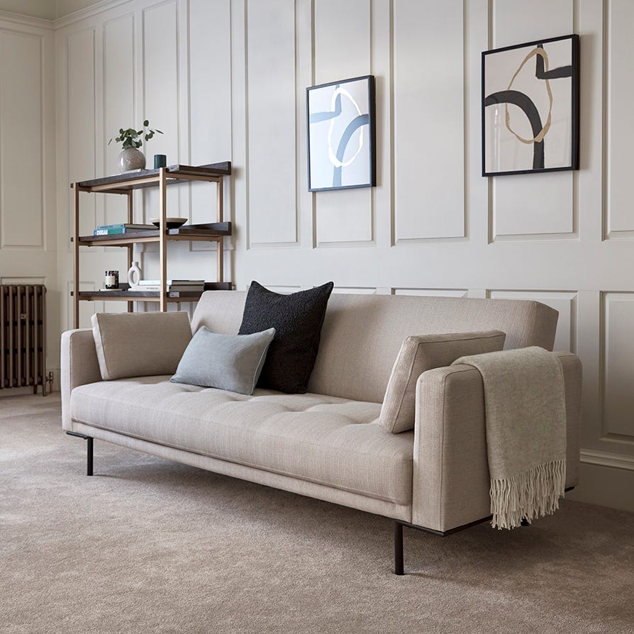Hudson Click Clack Sofa Bed - Stone Grey — sofa bed from 2nd Time Around