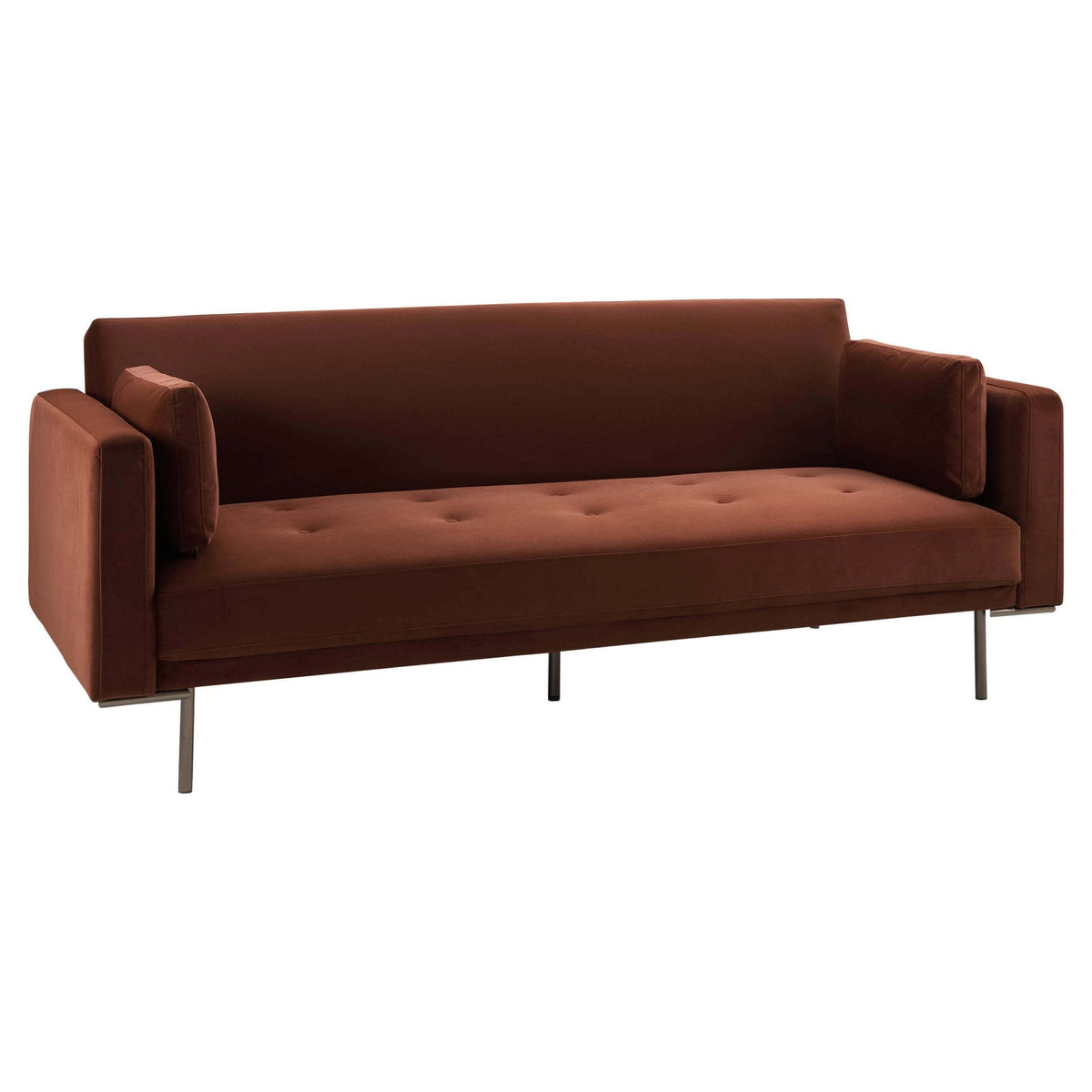Hudson Click Clack Sofa Bed - Terracotta — view 4