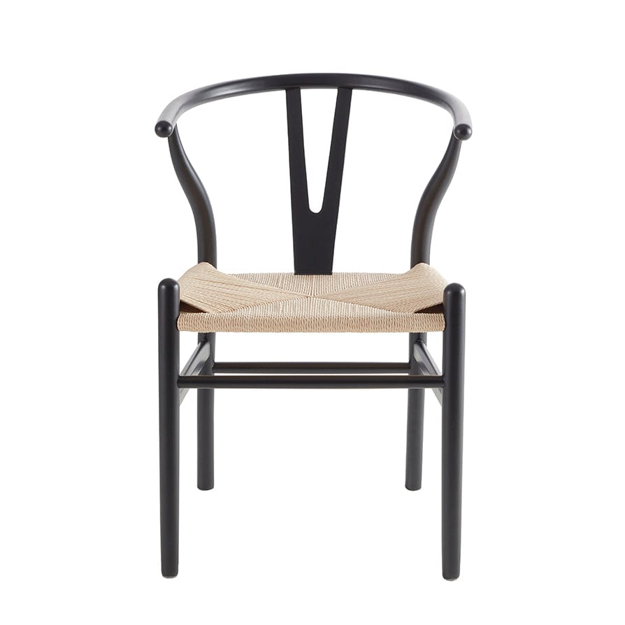 Jade Set Of 2 Dining Chairs - Black/Natural — view 6