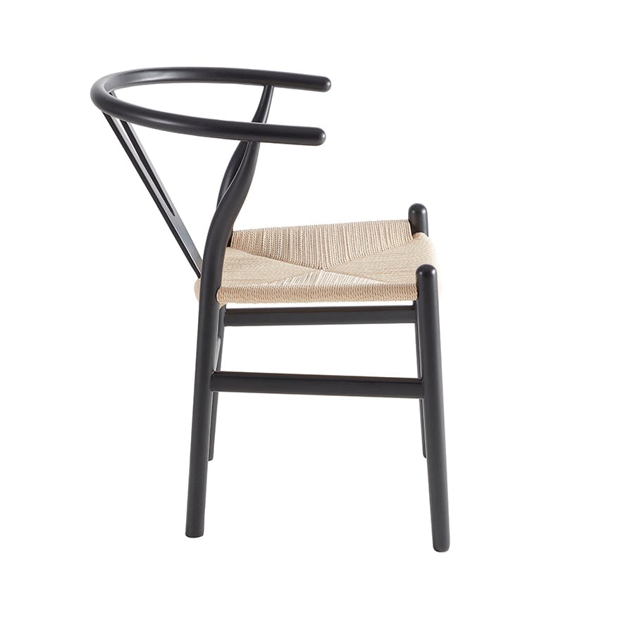 Jade Set Of 2 Dining Chairs - Black/Natural — view 8