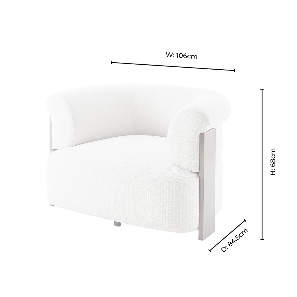 Jemima Accent Chair - Sand Boucle — view 9