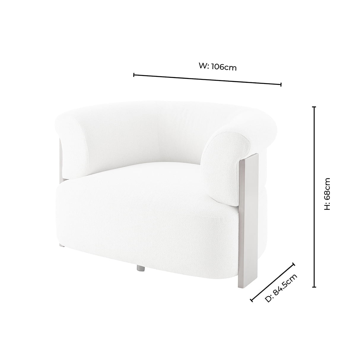 Jemima Accent Chair - Sand Boucle — view 9