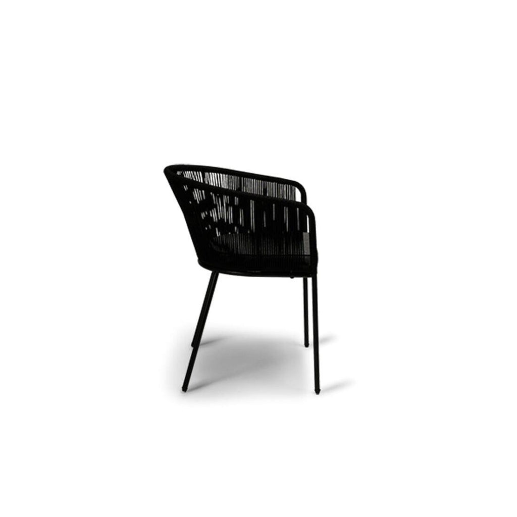 Lennox Table with 6 Black Hali Dining Chairs — view 8