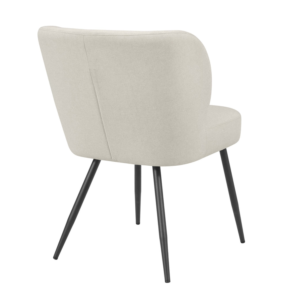 Mabel Set of 2 Dining Chairs - Linen Natural — view 6