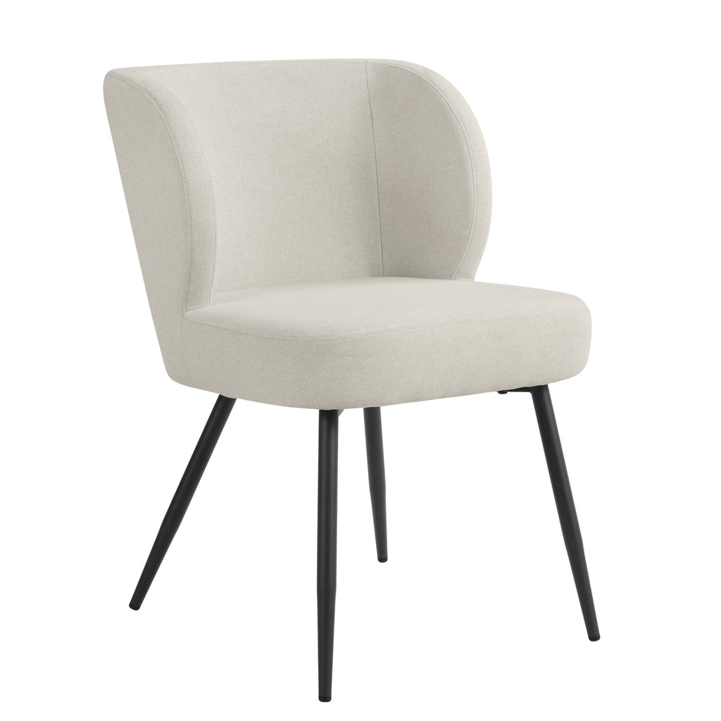 Mabel Set of 2 Dining Chairs - Linen Natural — view 4