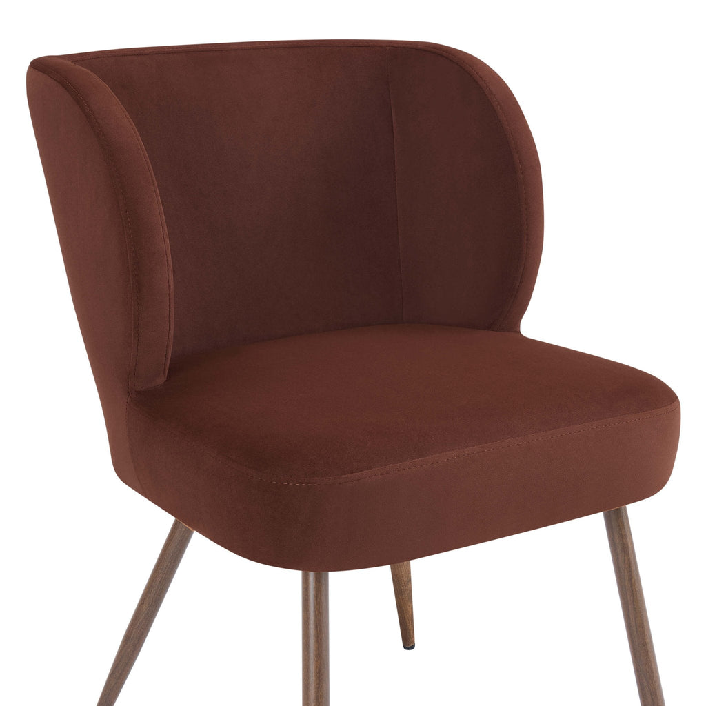 Mabel Set of 2 Dining Chairs - Terracotta — view 7