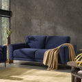 Malibu 2 Seater Sofa - Chenille Navy — sofa from 2nd Time Around