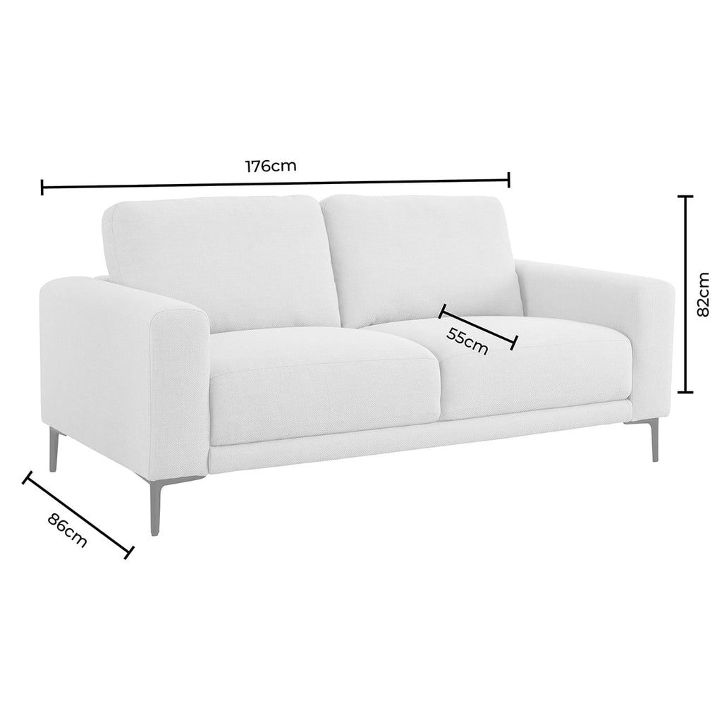 Malibu 2 Seater Sofa - Chenille Navy — view 7