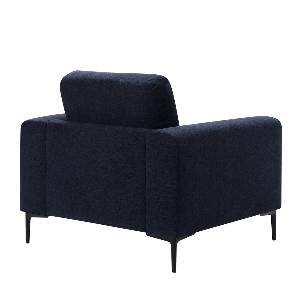 Malibu Armchair - Chenille Navy — view 4