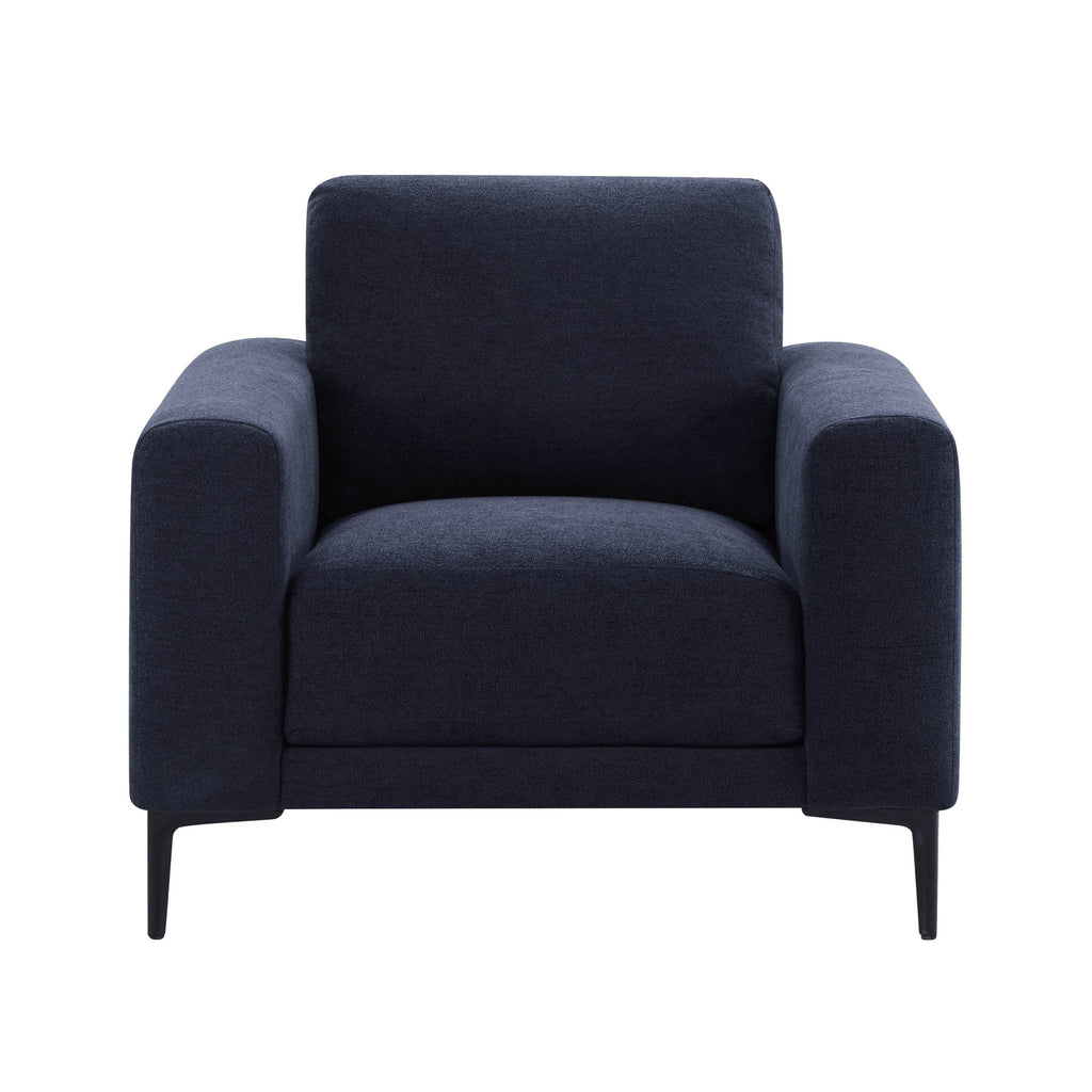 Malibu Armchair - Chenille Navy — view 2
