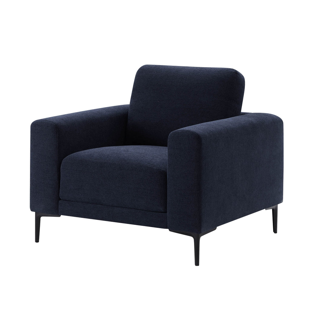 Malibu Armchair - Chenille Navy — view 3