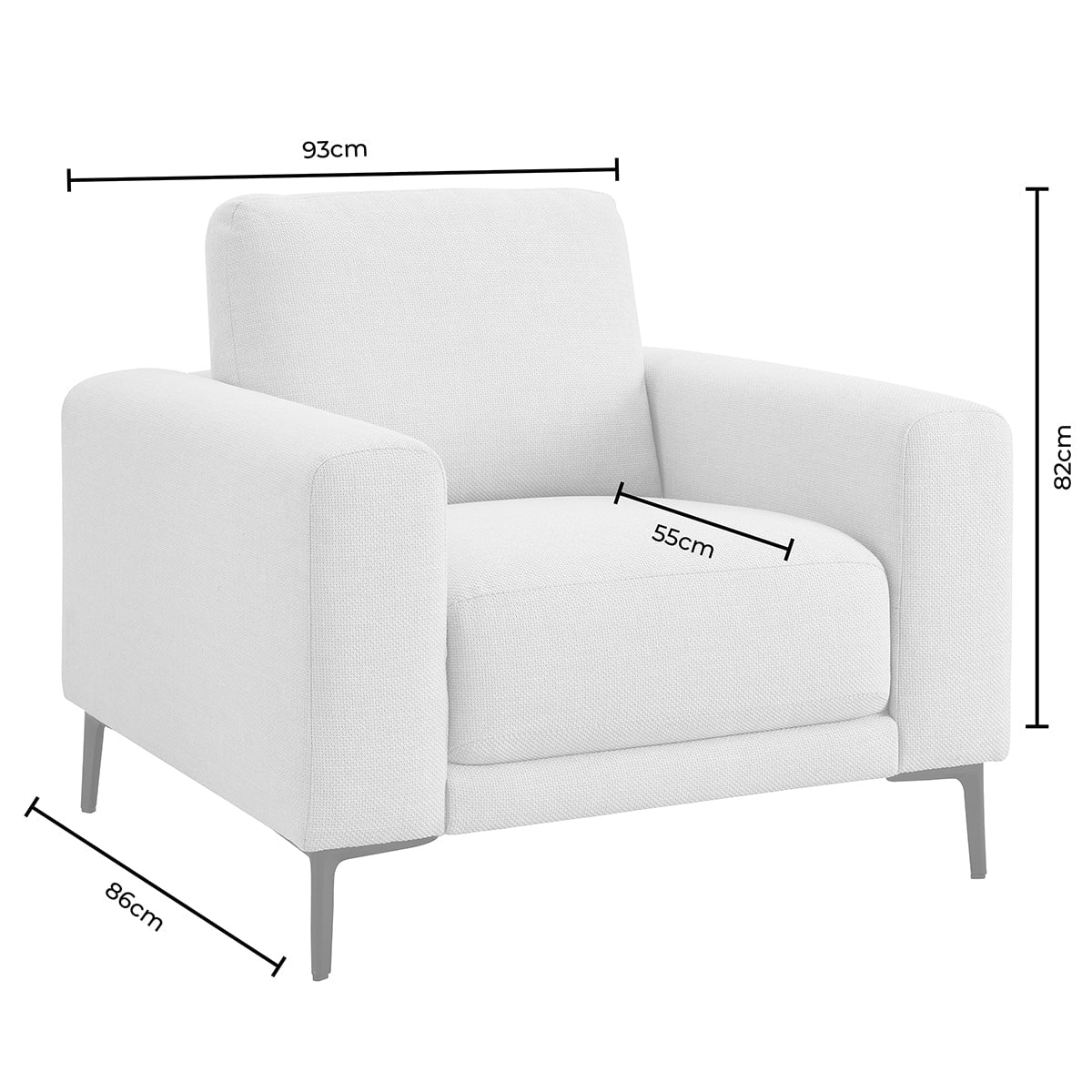 Malibu Armchair - Chenille Mushroom — view 8