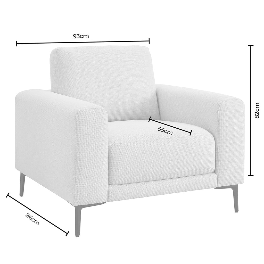 Malibu Armchair - Chenille Navy — view 7