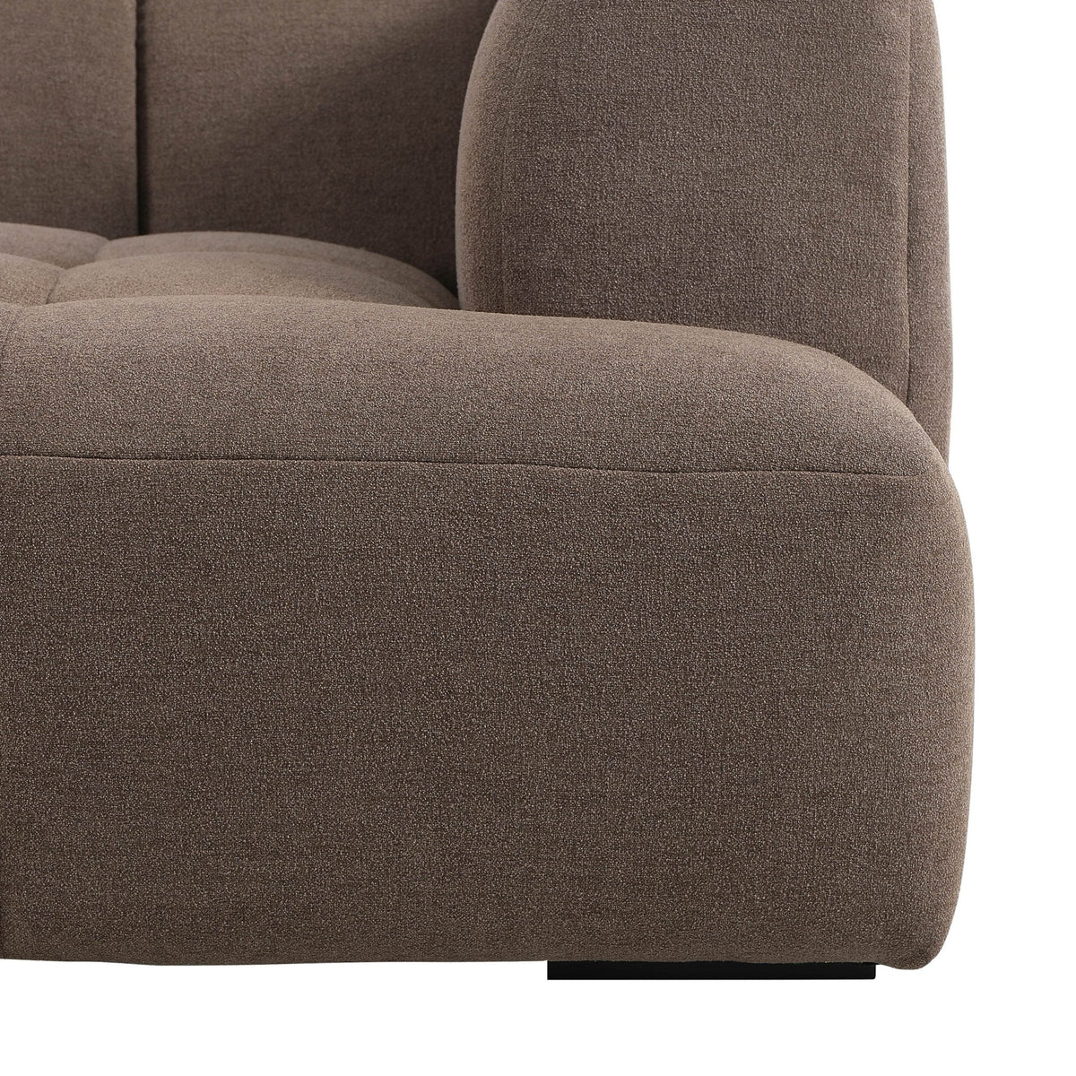 Manhattan Right Hand Chaise Sofa - Chenille Mushroom — view 7