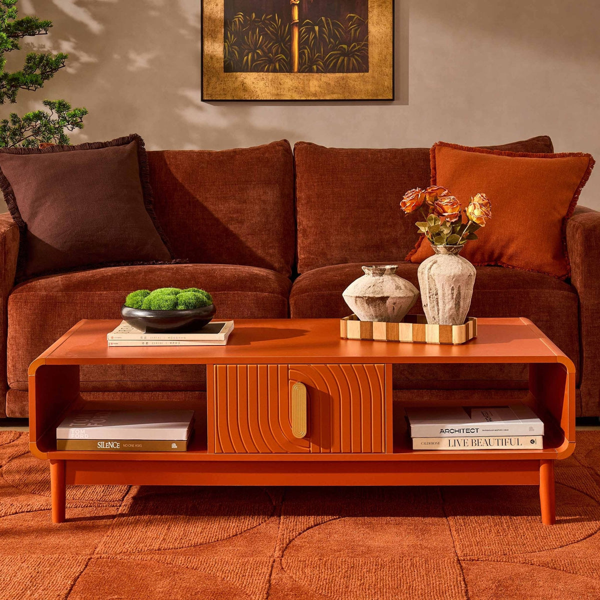 Marnie Coffee Table - Burnt Orange — coffee table from 2nd Time Around