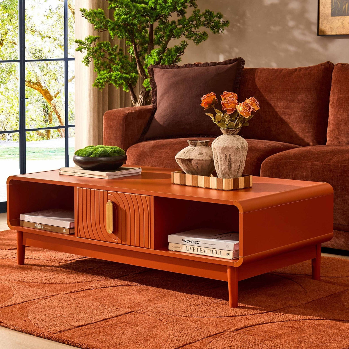 Marnie Coffee Table - Burnt Orange — view 2