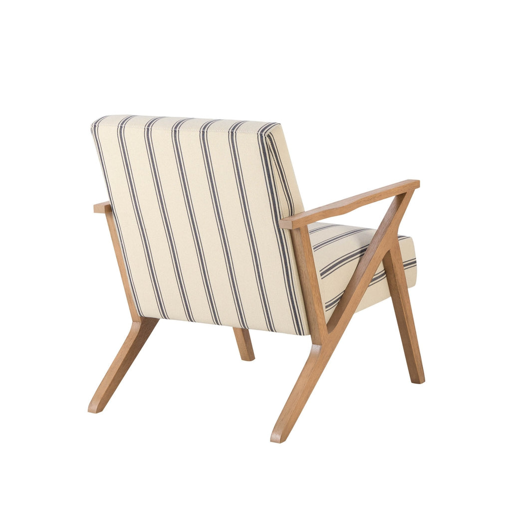 Nyla Accent Chair - Blue Stripe — view 5
