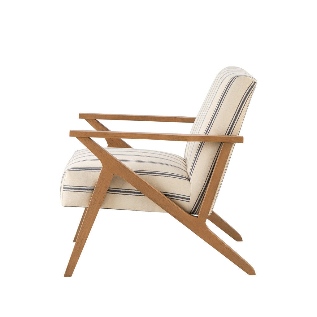 Nyla Accent Chair - Blue Stripe — view 6