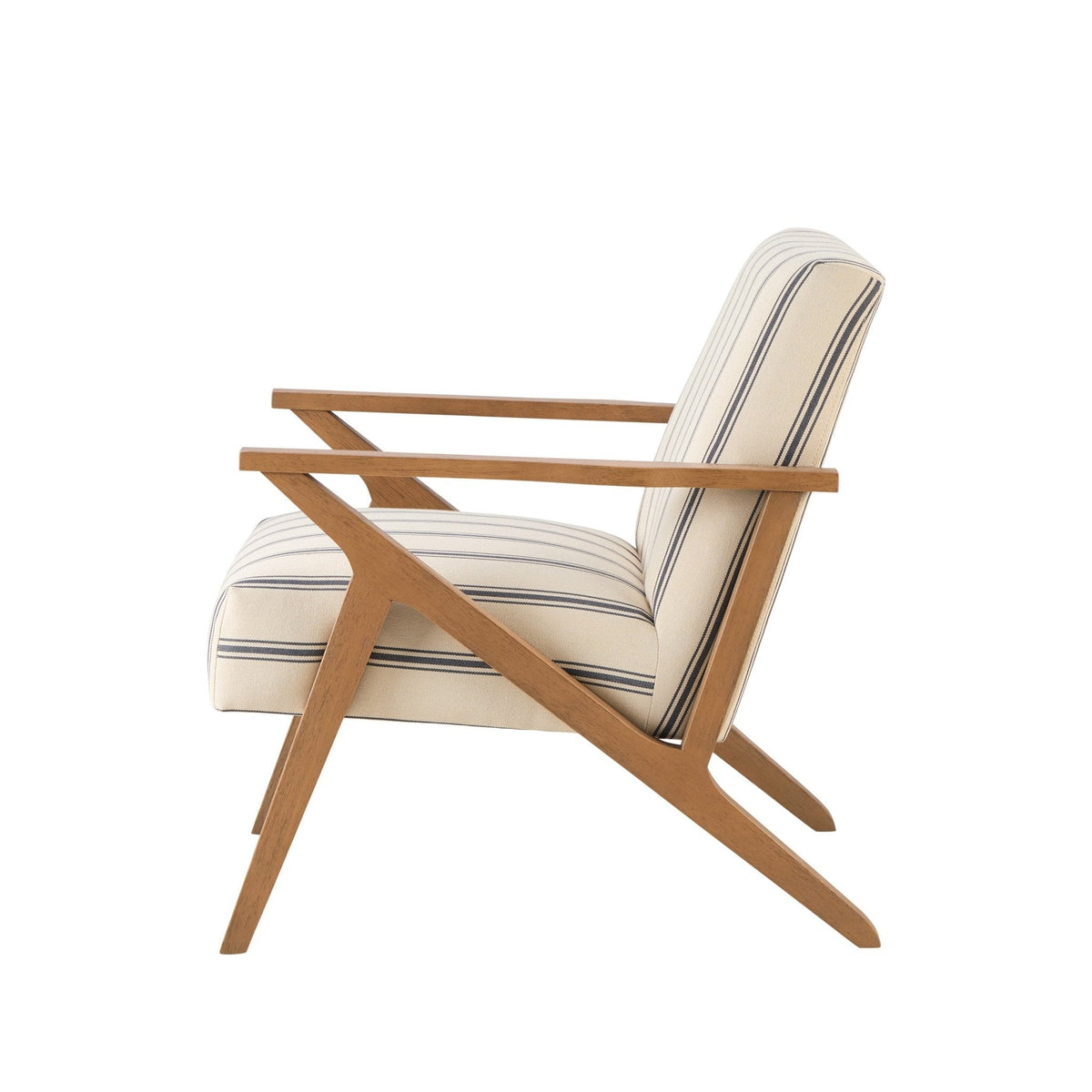 Nyla Accent Chair - Blue Stripe — view 6