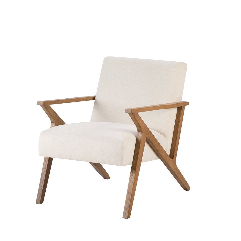 Nyla Accent Chair - Cream Linen — view 3