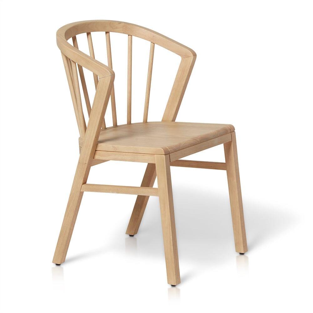 OUTLET - Mabel Oak Wooden Spindle Dining Chairs - Set of 2 — view 4