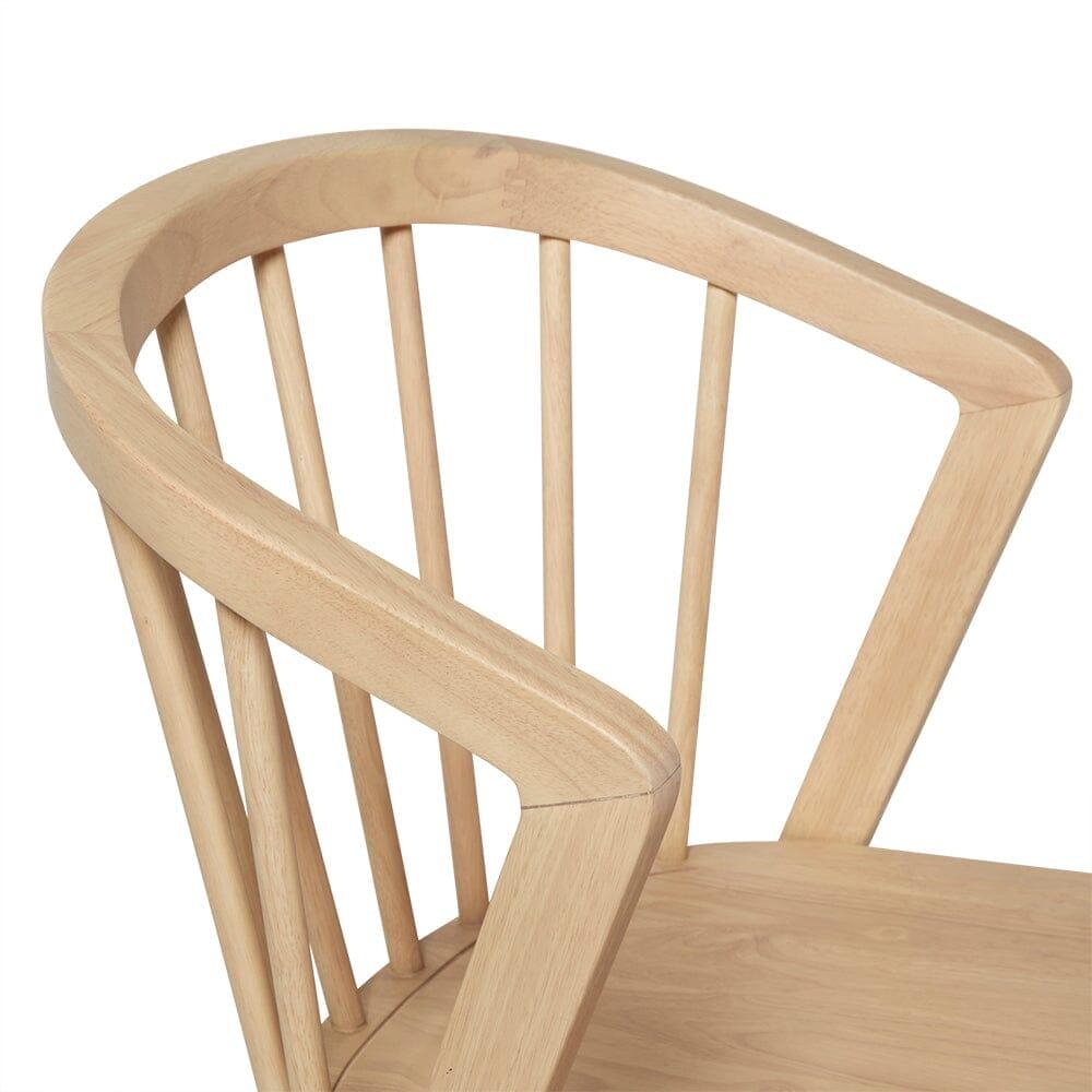 OUTLET - Mabel Oak Wooden Spindle Dining Chairs - Set of 2 — view 5