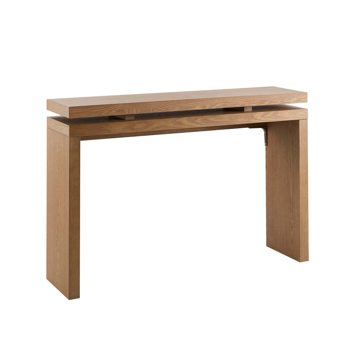 Penny Ash Console Table - Medium Wood — view 3