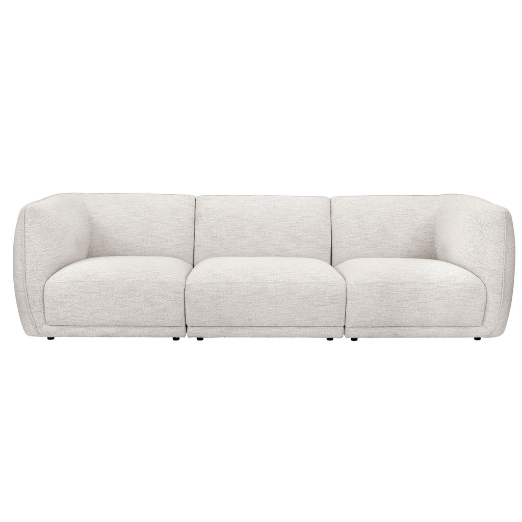 Porto 3 Seater Modular Sofa - Boucle Ivory — view 3