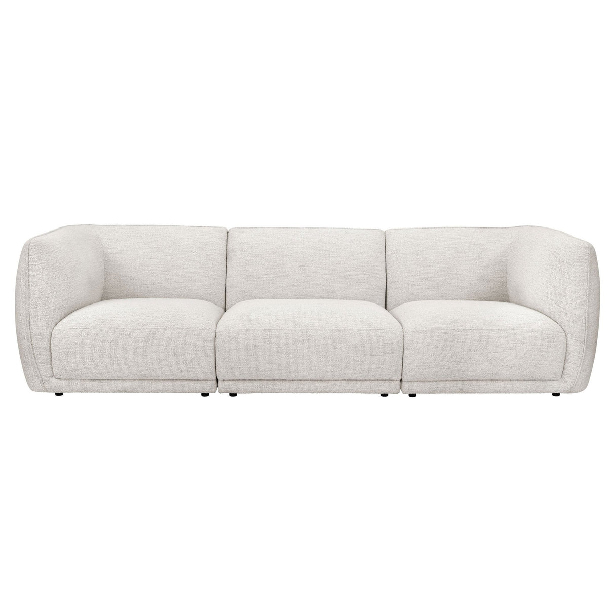 Porto 3 Seater Modular Sofa - Boucle Ivory — view 3