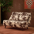 Seattle Double Click Clack Sofa Bed - Brown Cow Print — sofa bed from 2nd Time Around