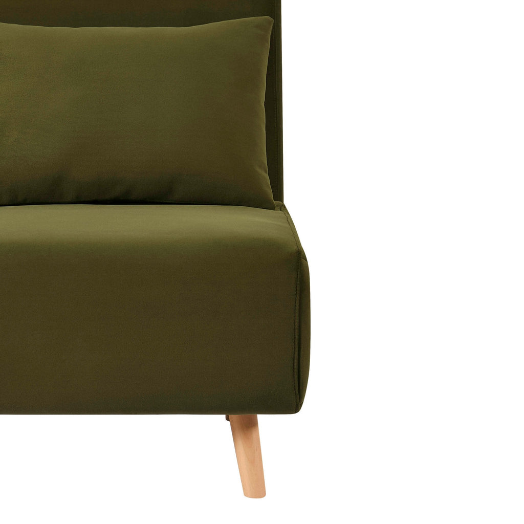 Seattle Double Click Clack Sofa Bed - Muted Moss — view 6