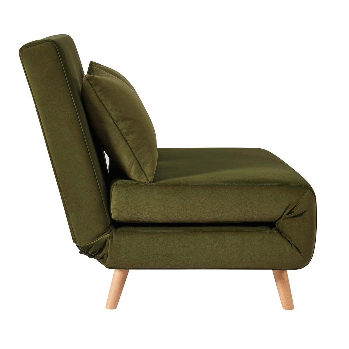Seattle Double Click Clack Sofa Bed - Muted Moss — view 4