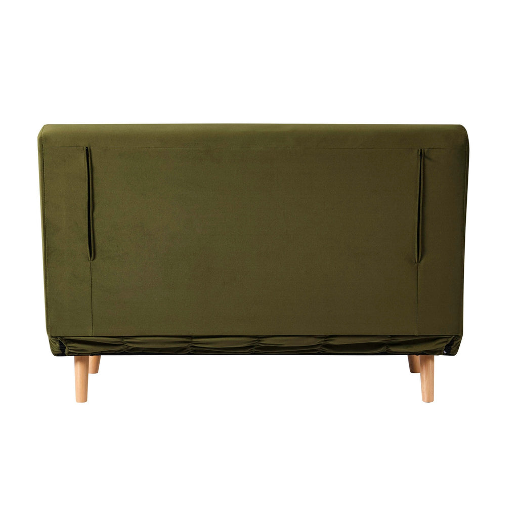 Seattle Double Click Clack Sofa Bed - Muted Moss — view 5