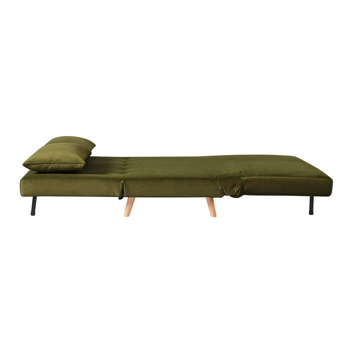 Seattle Double Click Clack Sofa Bed - Muted Moss — view 8